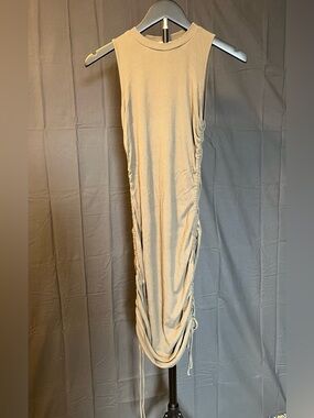 ILLA ILLA Ribbed Side Ruching Dress, Size S